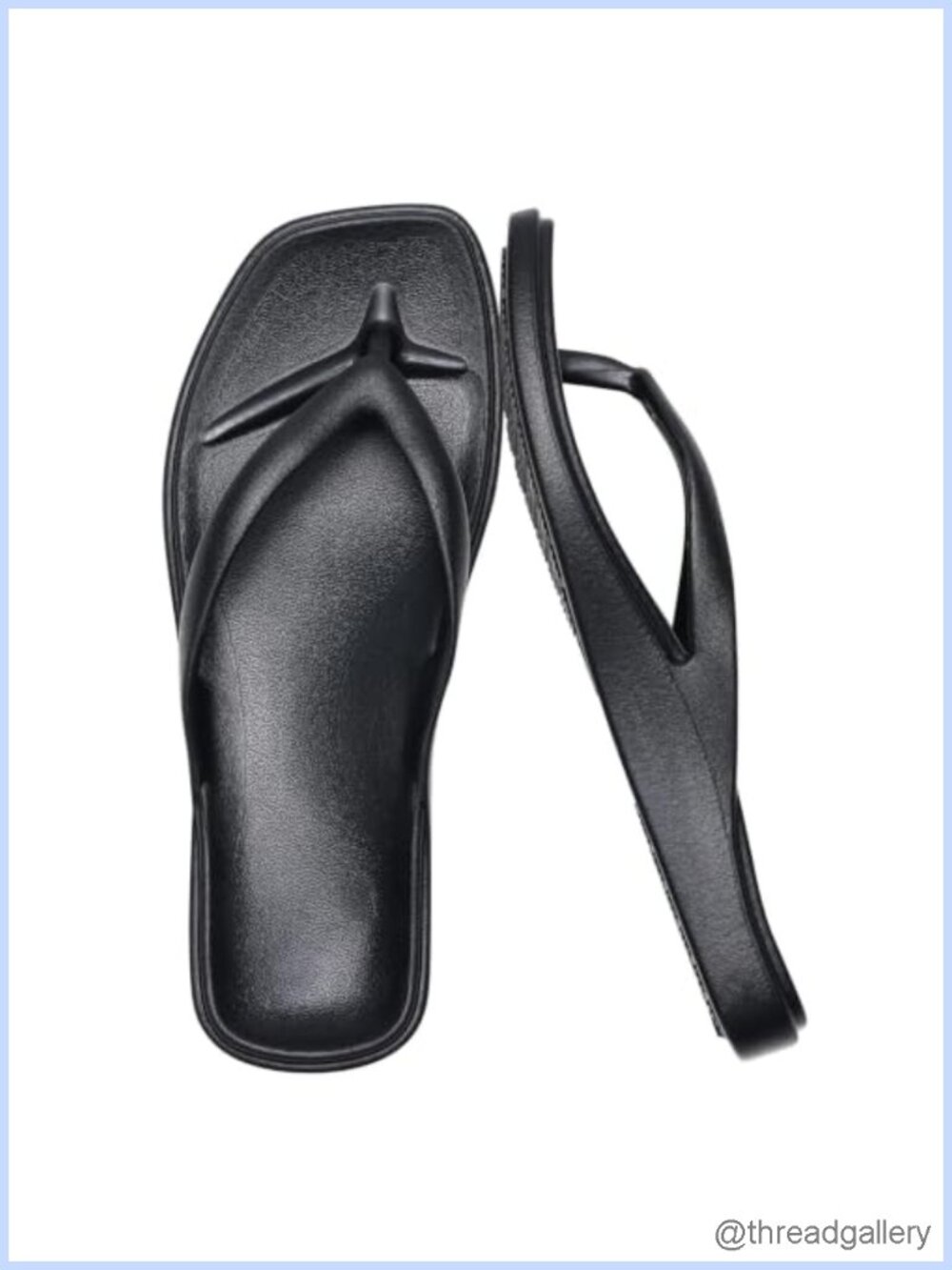 GETOEU Arch Support Flip Flops Women Square Toe Thong Sandals Comfortable